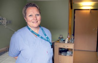 Hovedtillitsvalgt Line Eriksen i Søndre Land