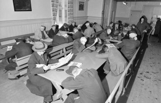 Bildet viser varmestuen til Indremisjonen.