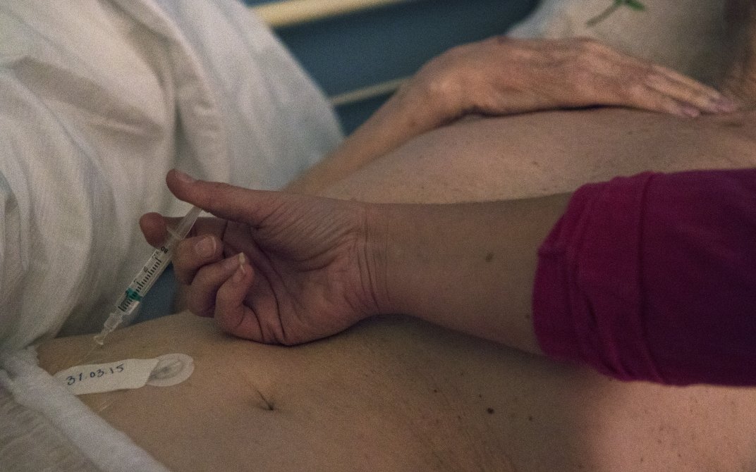 Kreftpasient får morfin