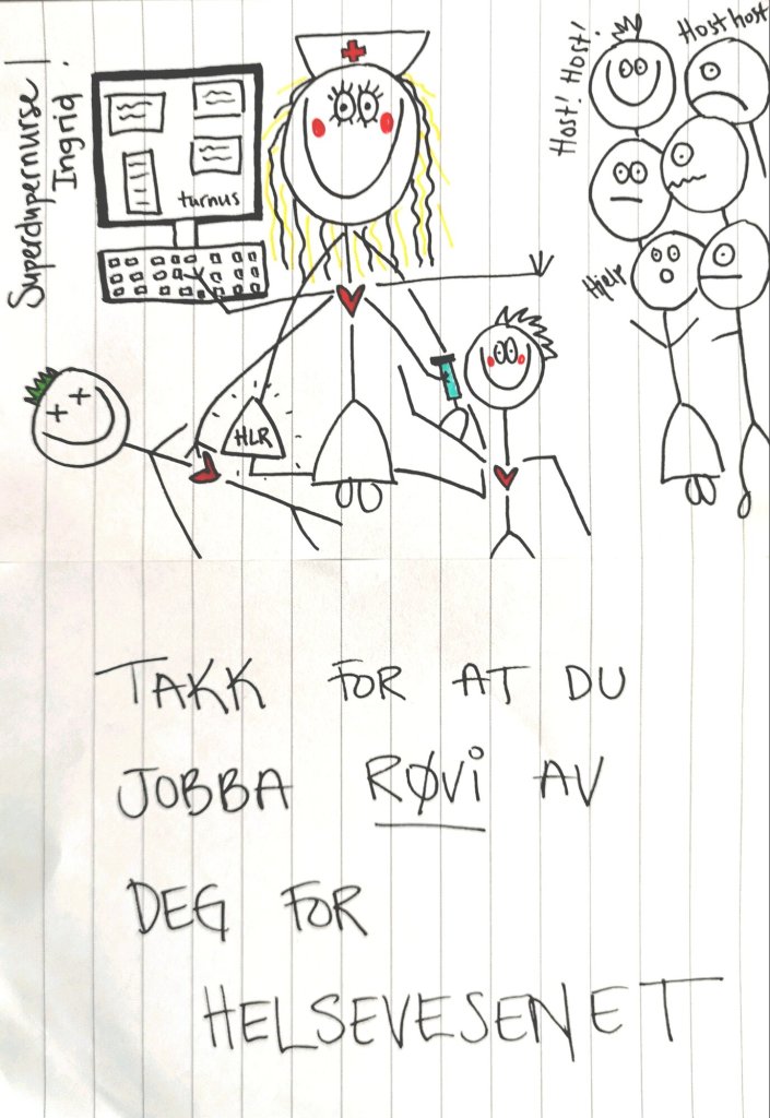 Elise Selseng Illustrasjonen viser sykepleier på vakt.