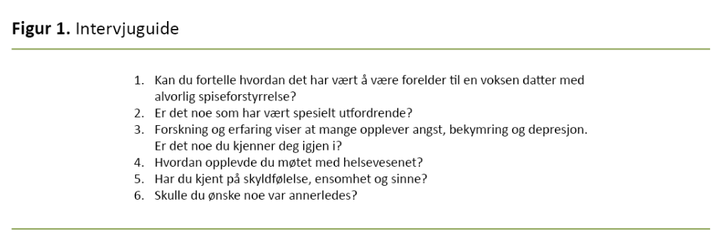 Figur 1. Intervjuguide Figur 1. Intervjuguide