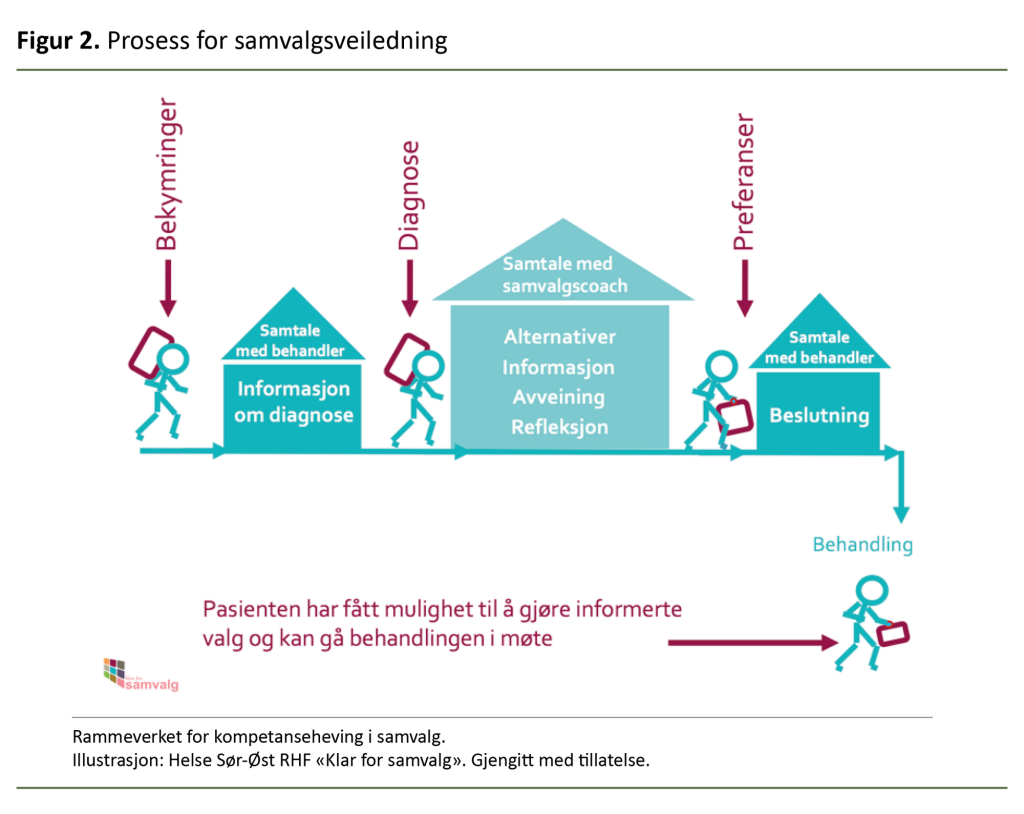 Figur 2. Prosess for samvalgsveiledning Figur 2. Prosess for samvalgsveiledning
