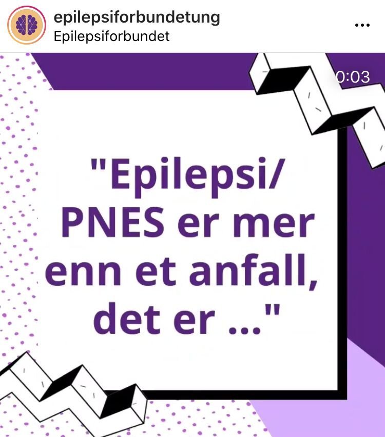 epilepsiforbundetung Bildet viser skjermdump av Instagram.