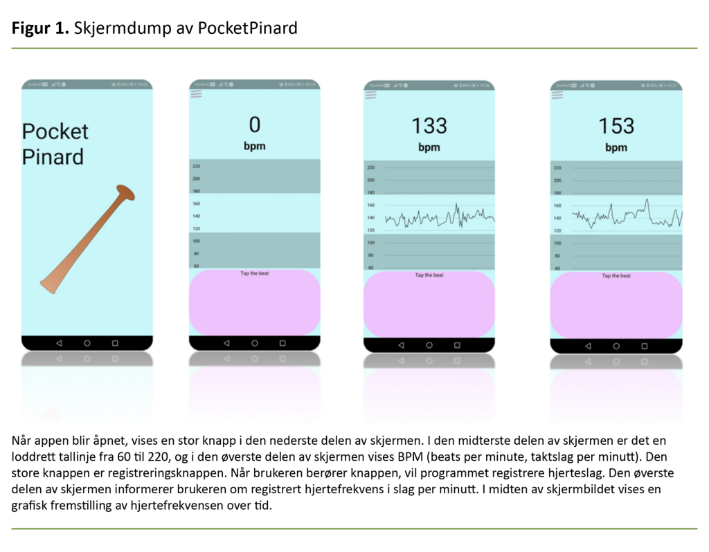Figur 1. Skjermdump av PocketPinard Figur 1. Skjermdump av PocketPinard