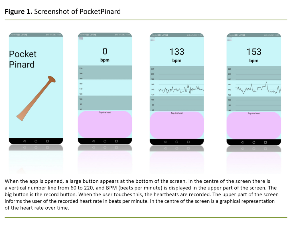 Figure 1. Screenshot of PocketPinard Figure 1. Screenshot of PocketPinard