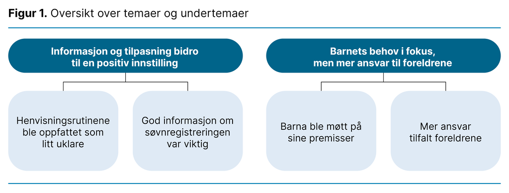 Figur 1. Oversikt over temaer og undertemaer Figur 1. Oversikt over temaer og undertemaer