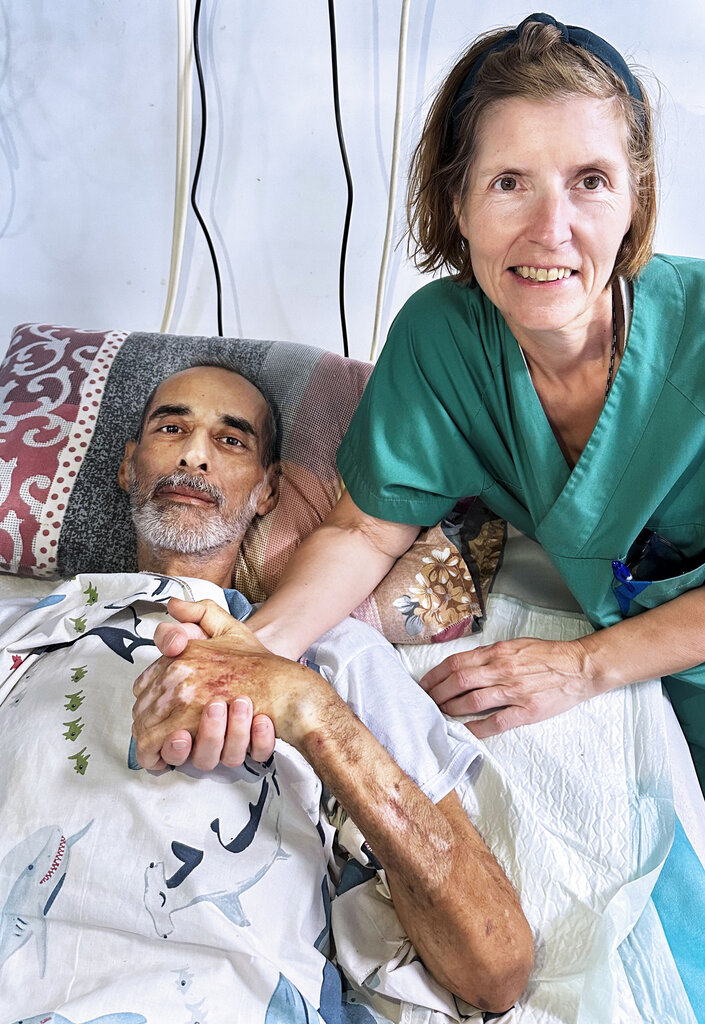 Hilde Vollan og pasienten Hilde Vollan og pasienten