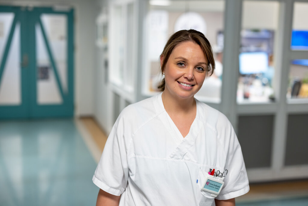 Irene Småkasin, avdelingsleder ved Haugmotunet legesenter. Irene Småkasin, avdelingsleder ved Haugmotunet legesenter.