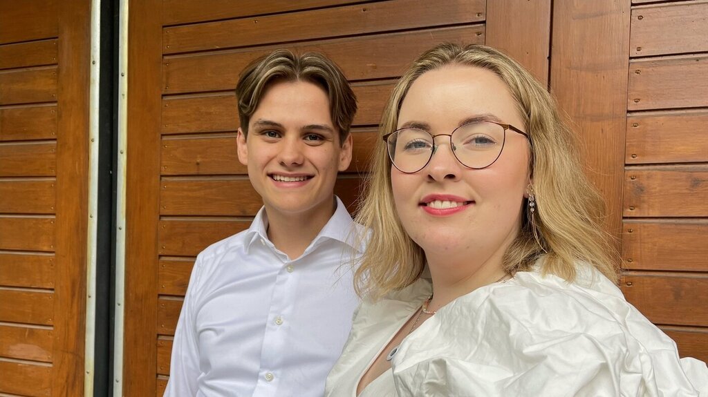 Bildet viser Kristoffer Andreas Haugen og Henriette Karlsen Brenna i NSF Student