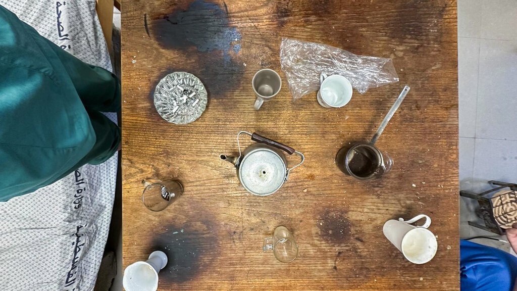 Bildet viser lunsjbord Gaza