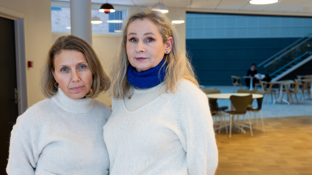 Hege P Sandtrø og Ellen S Olavesen Bildet viser Hege P Sandtrø og Ellen S Olavesen
