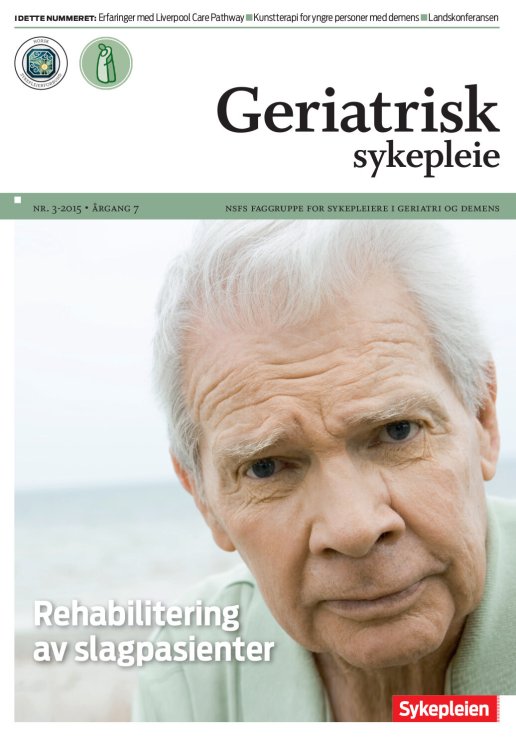 Forside Geriatrisk sykepleie nr. 3 / 2015