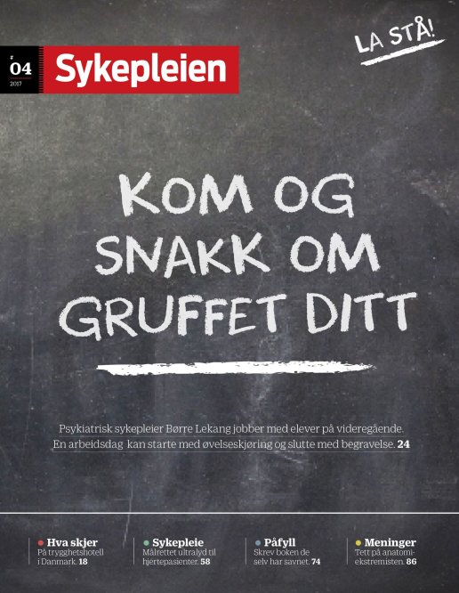Forside Sykepleien nr 3 /2017 Forside Sykepleien nr 3 /2017