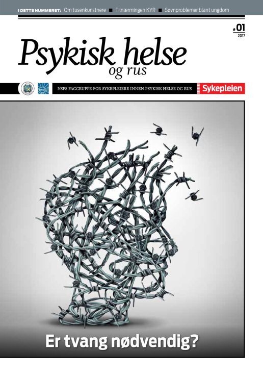 Bilde av forsiden: En piggtråd formed som et menneskehode.