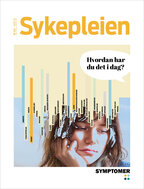 Bilet viser forsiden til Sykepleiens temautgave Symptomer.