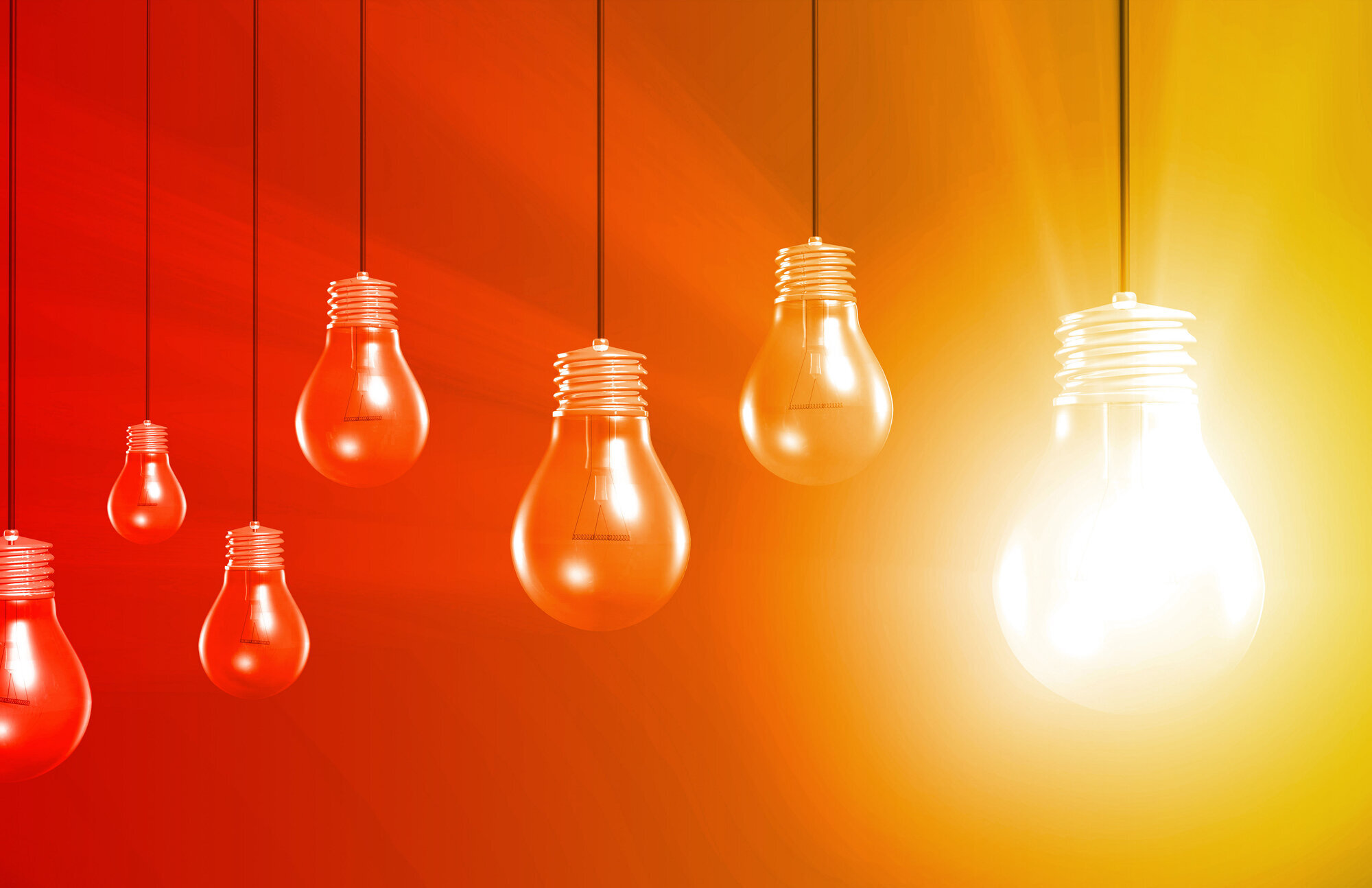 Bilde av glødende lyspære bilde av glødende lyspære