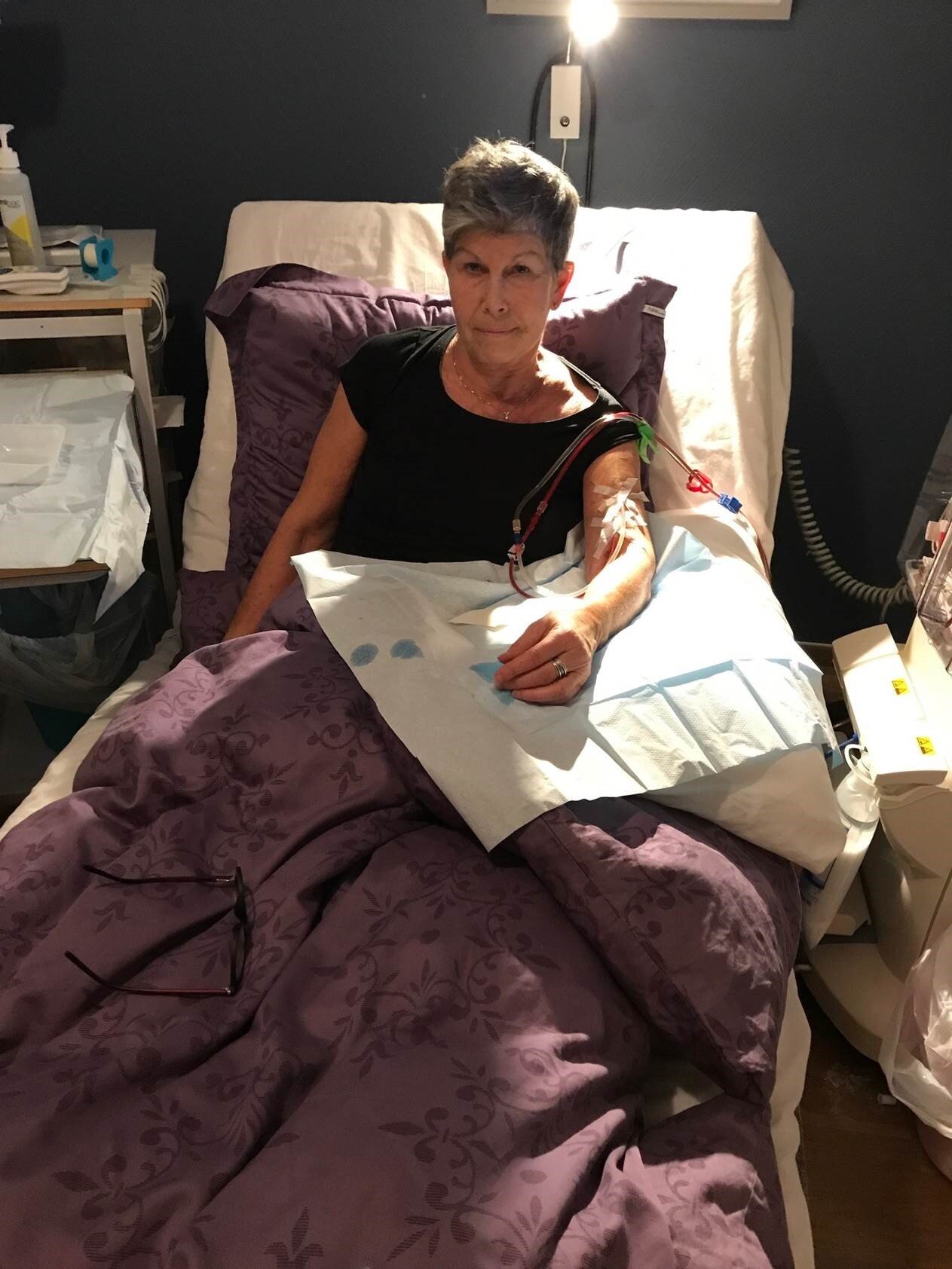 Hemodialyse Torhild Jære tar hemodialyse om natten