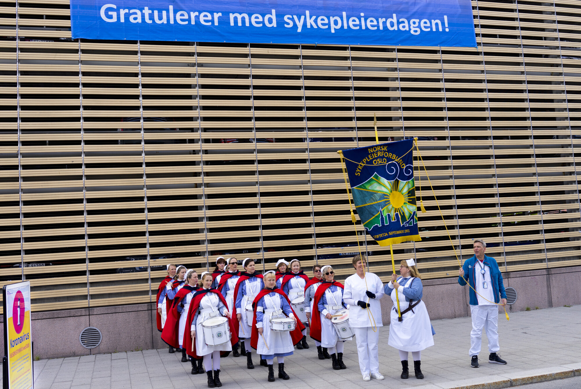 NSF Oslos trommekorps bildet viser NSF Oslos trommekorps