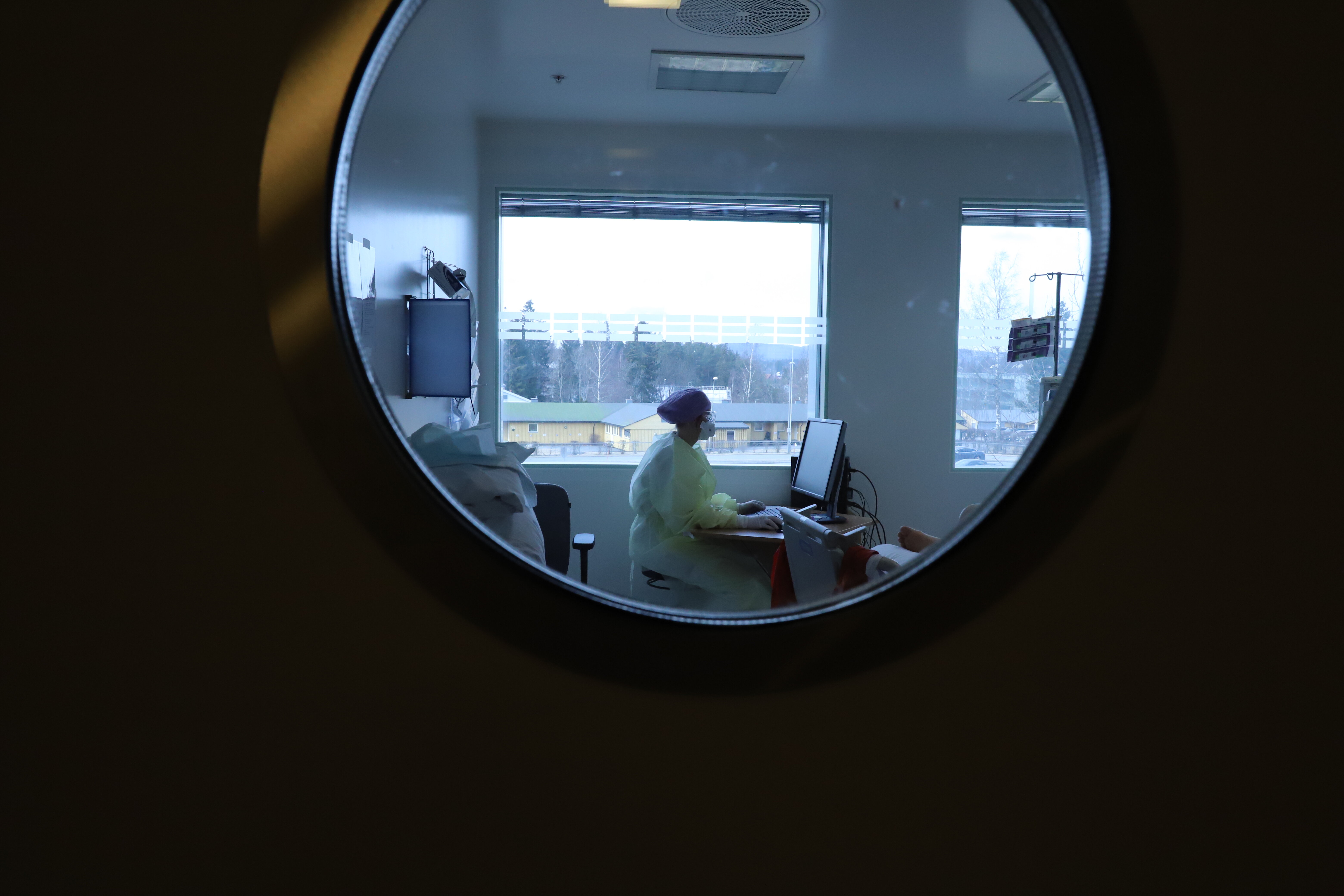 Intensiv 3, Ahus Bildet viser en intensivavdeling ved Akershus universitetssykehus