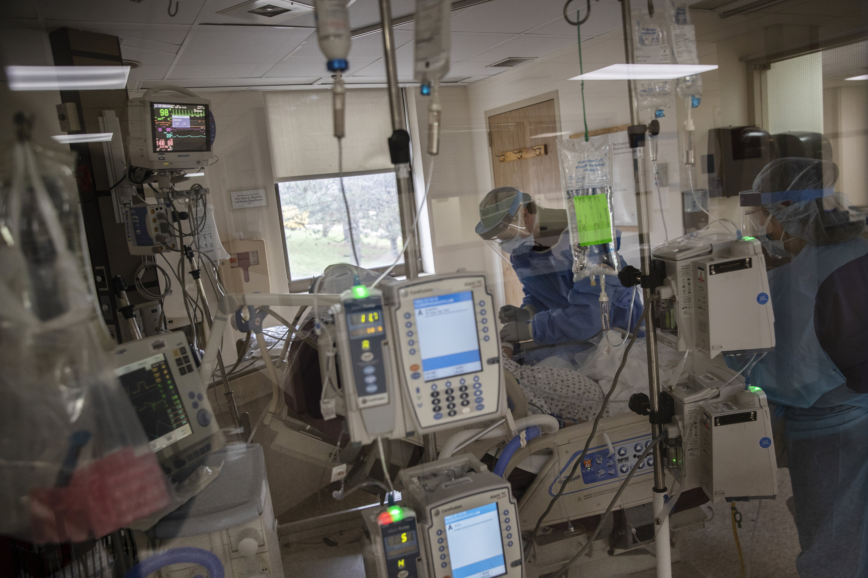 Brooklyn Hospital Center in Brooklyn Covid-19-pasient i USA