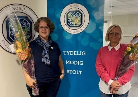 Bildet viser fylkesleder og nestleder i Agder