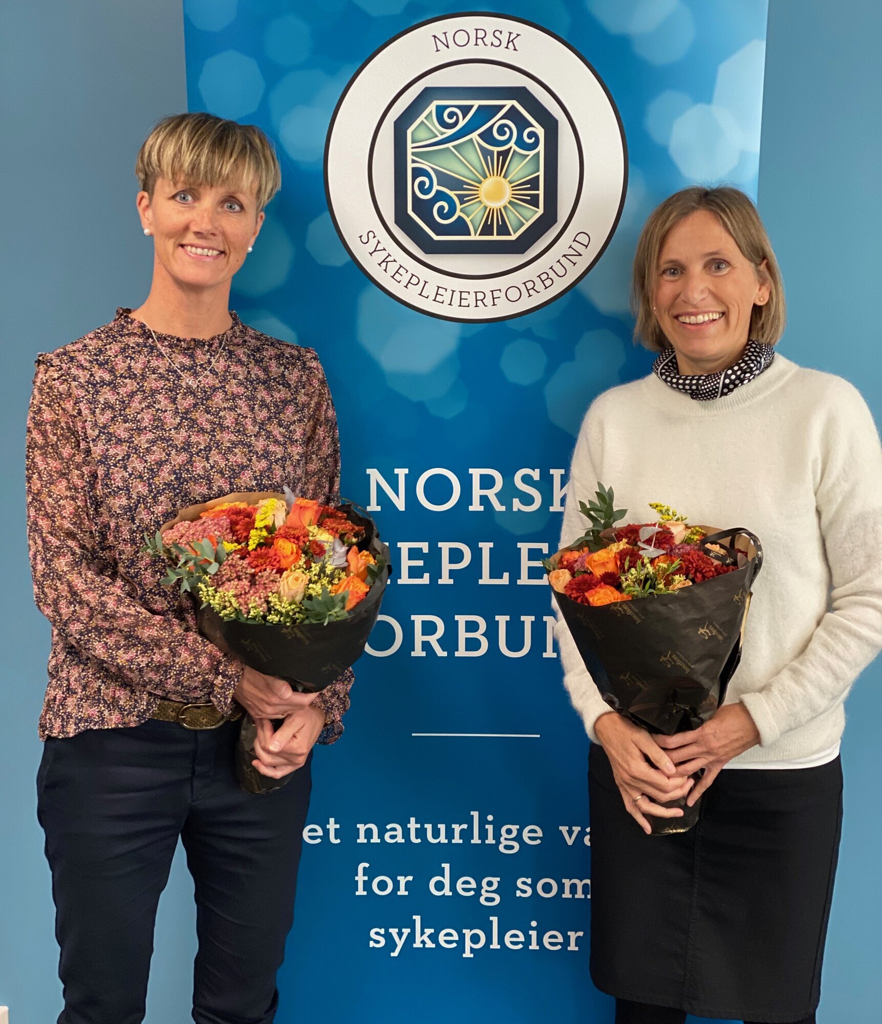 bildet viser leder og nestleder i Rogaland NSF