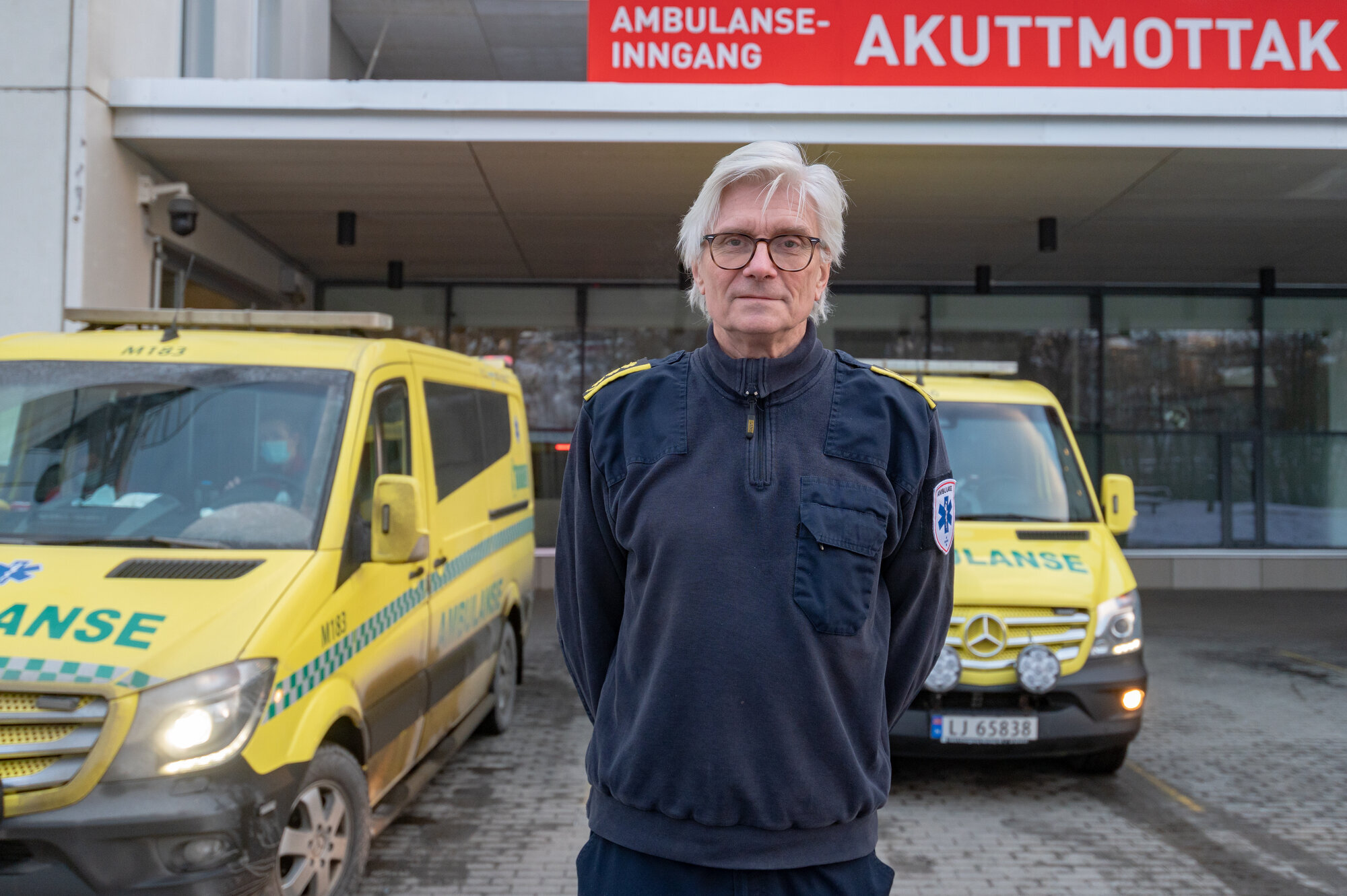Erlend Sundland bildet viser ambulansesjef Erlend Sundland