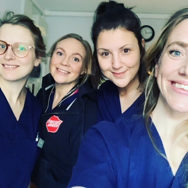 Gatehospitalet Bildet viser flere ansatte på Gatehospitalet.