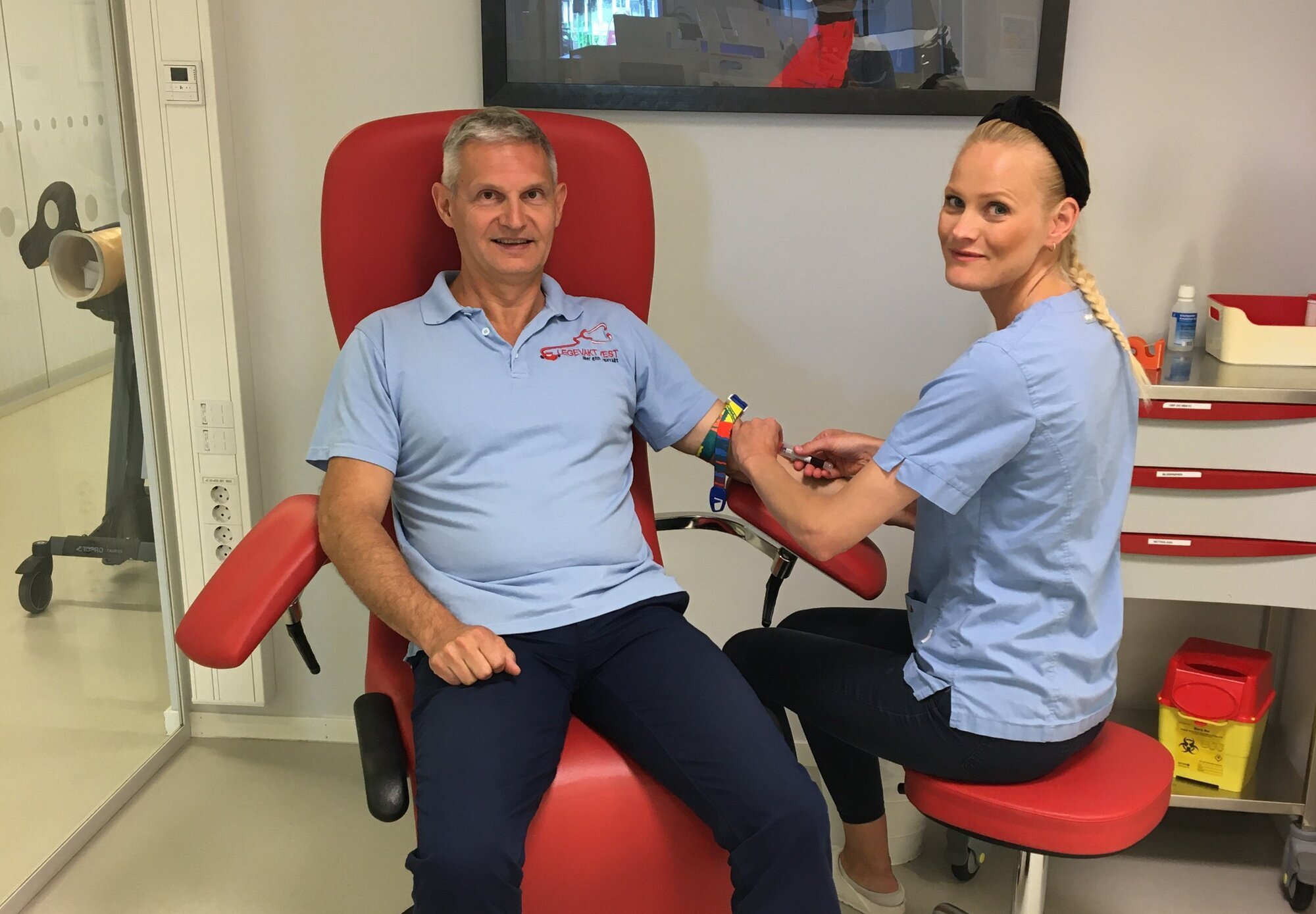 Louis Voisin og kollega Bildet viser Louis Voisin og kollega