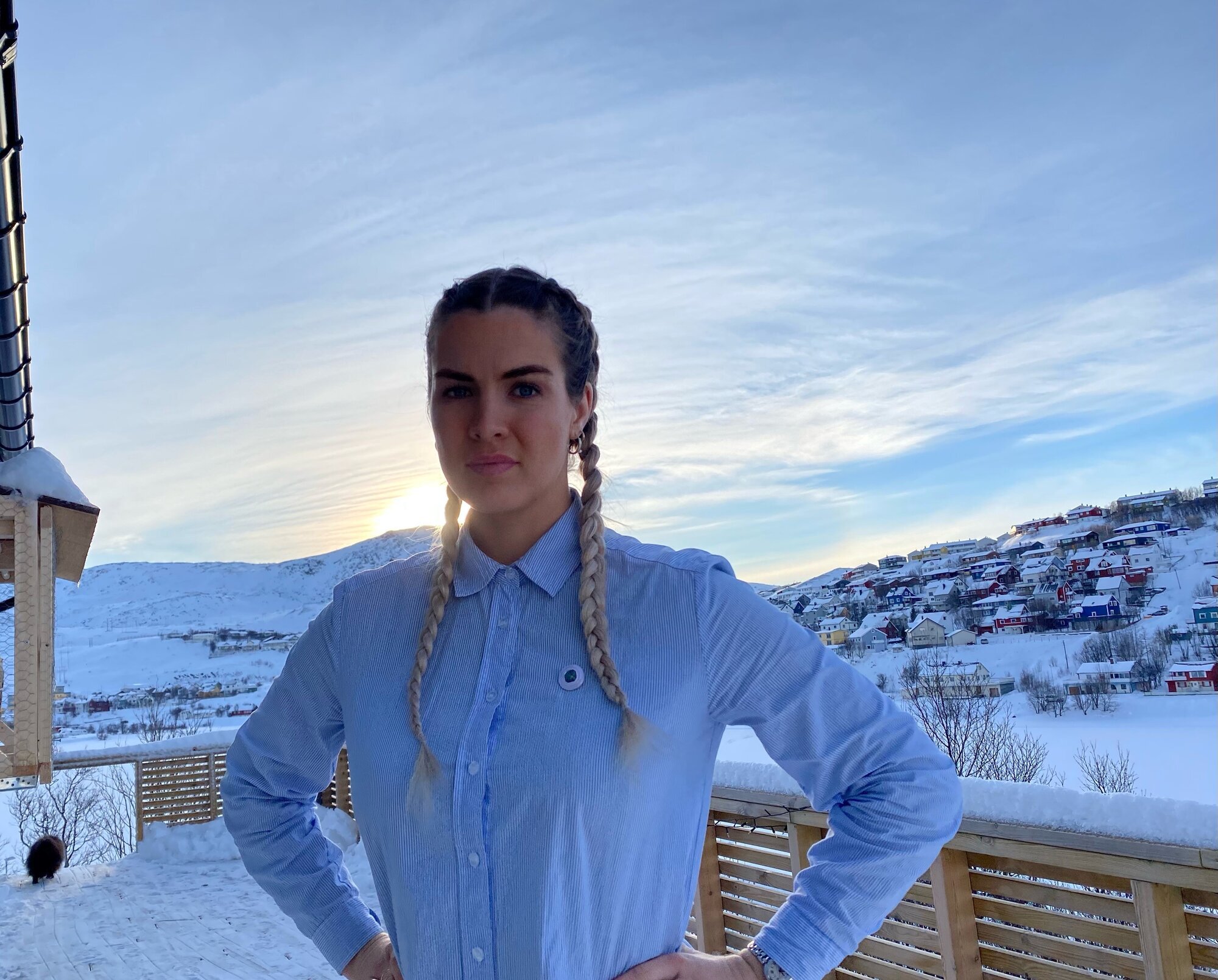 Edel Marlèn Taraldsen Bildet viser studentlederen i NSF, Edel Marlèn Taraldsen.