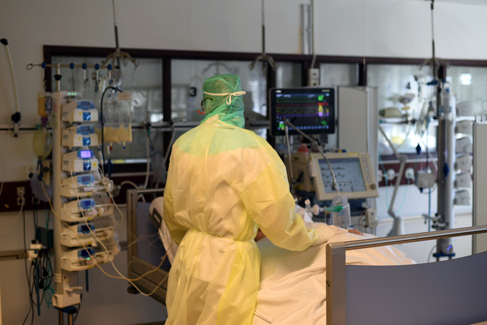 Covid-posten, Bærum sykehus Bildet er fra covid-posten ved Bærum sykehus