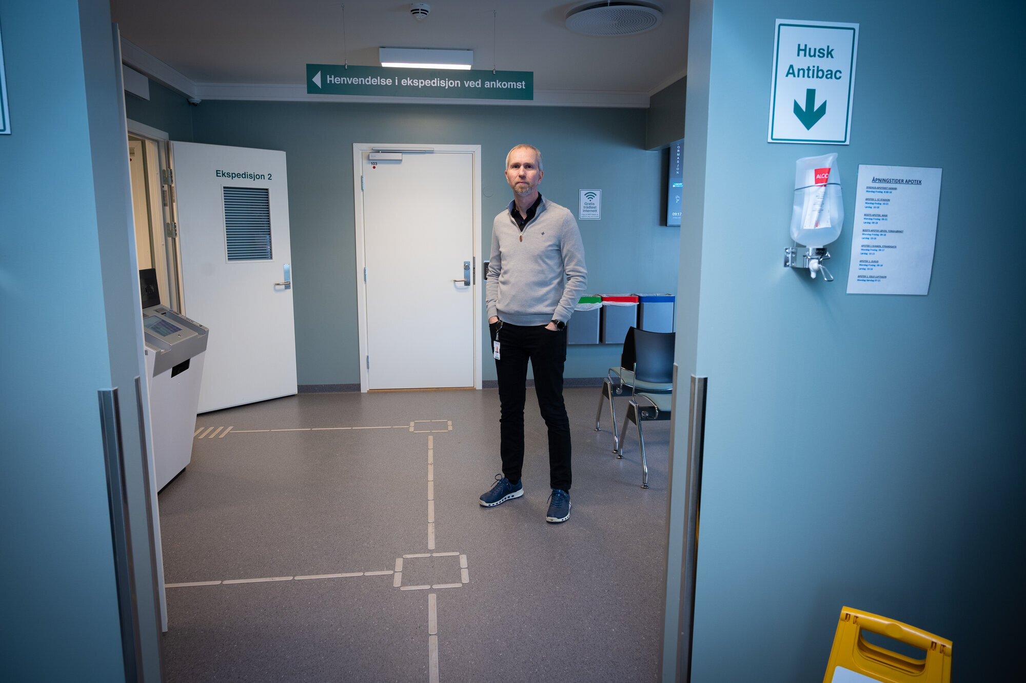 Bent Håkan Lindberg Bildet viser Bent Håkan Lindberg på legevakten i Hamar.