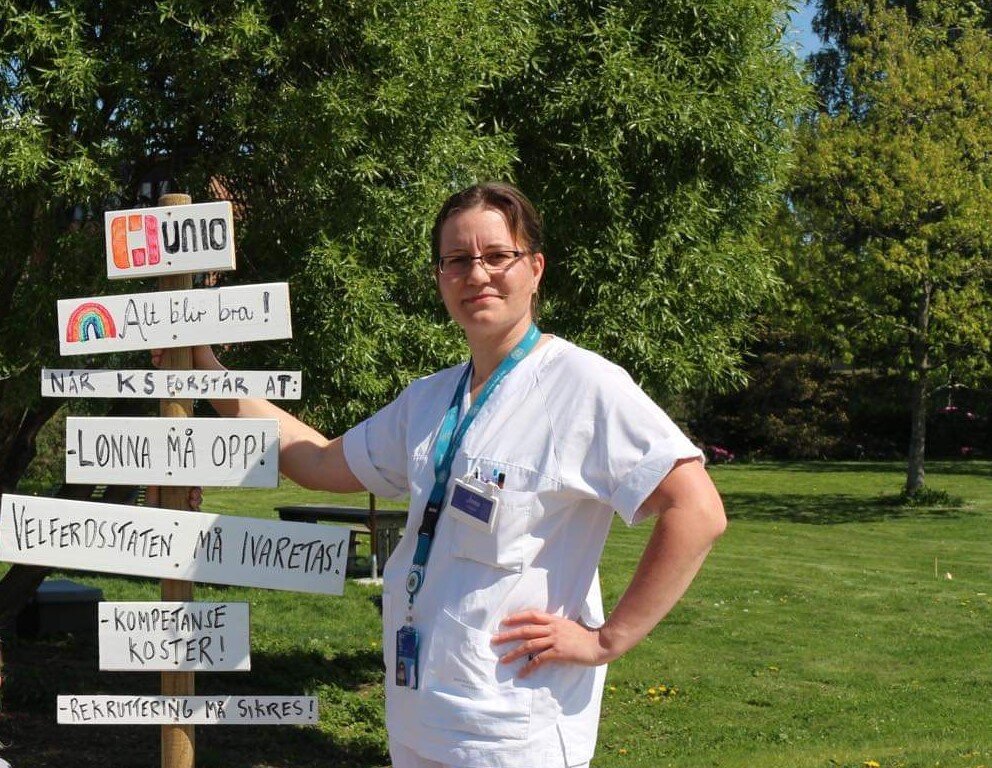 Hovedtillitsvalgt i Lillestrøm, Jana Hoffmann Bildet viser hovedtillitsvalgt i Lillestrøm, Jana Hoffmann