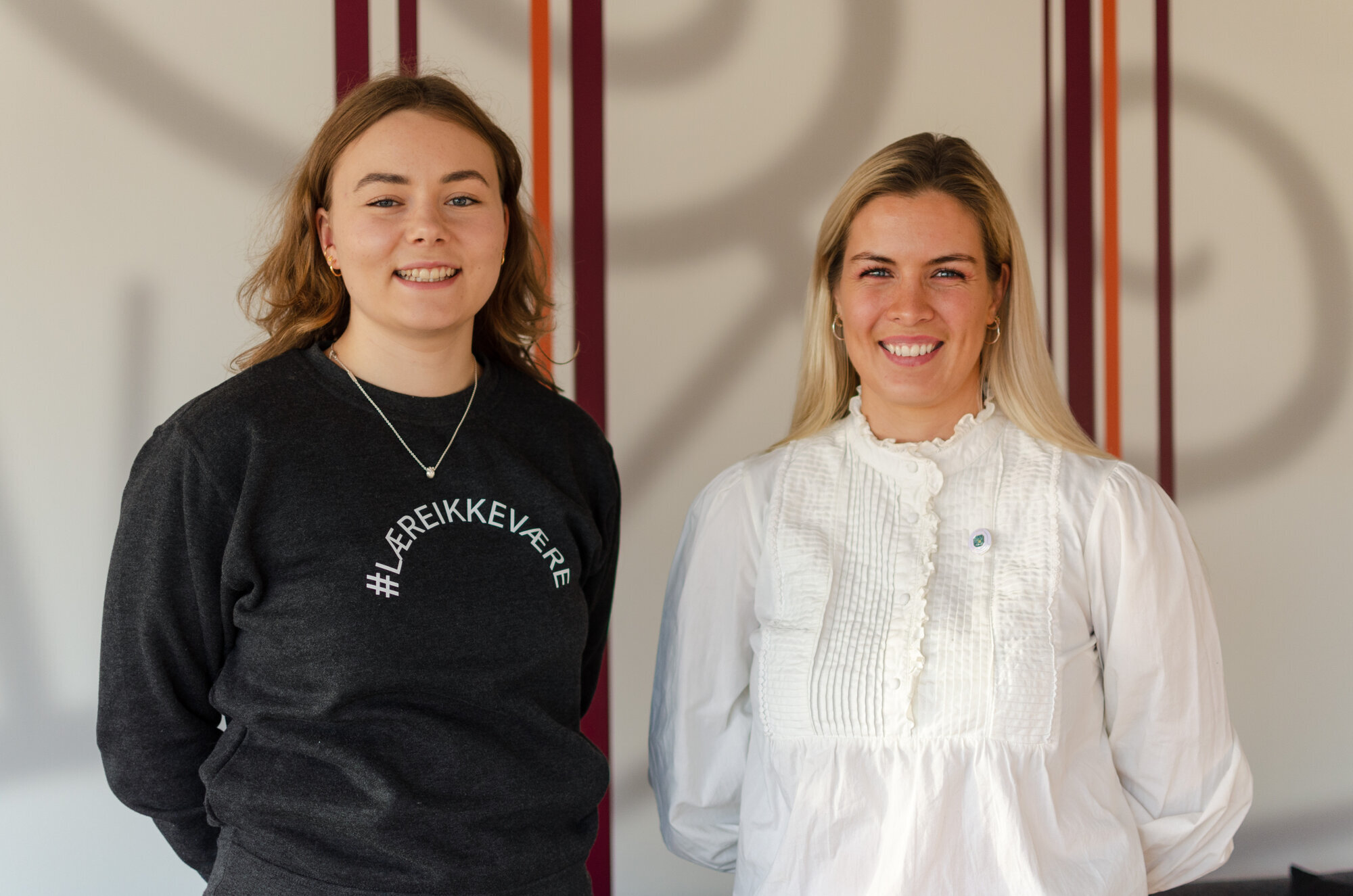 Nestleder Sigrid Husøy Larsen og leder Edel Marlèn Taraldsen NSF Student