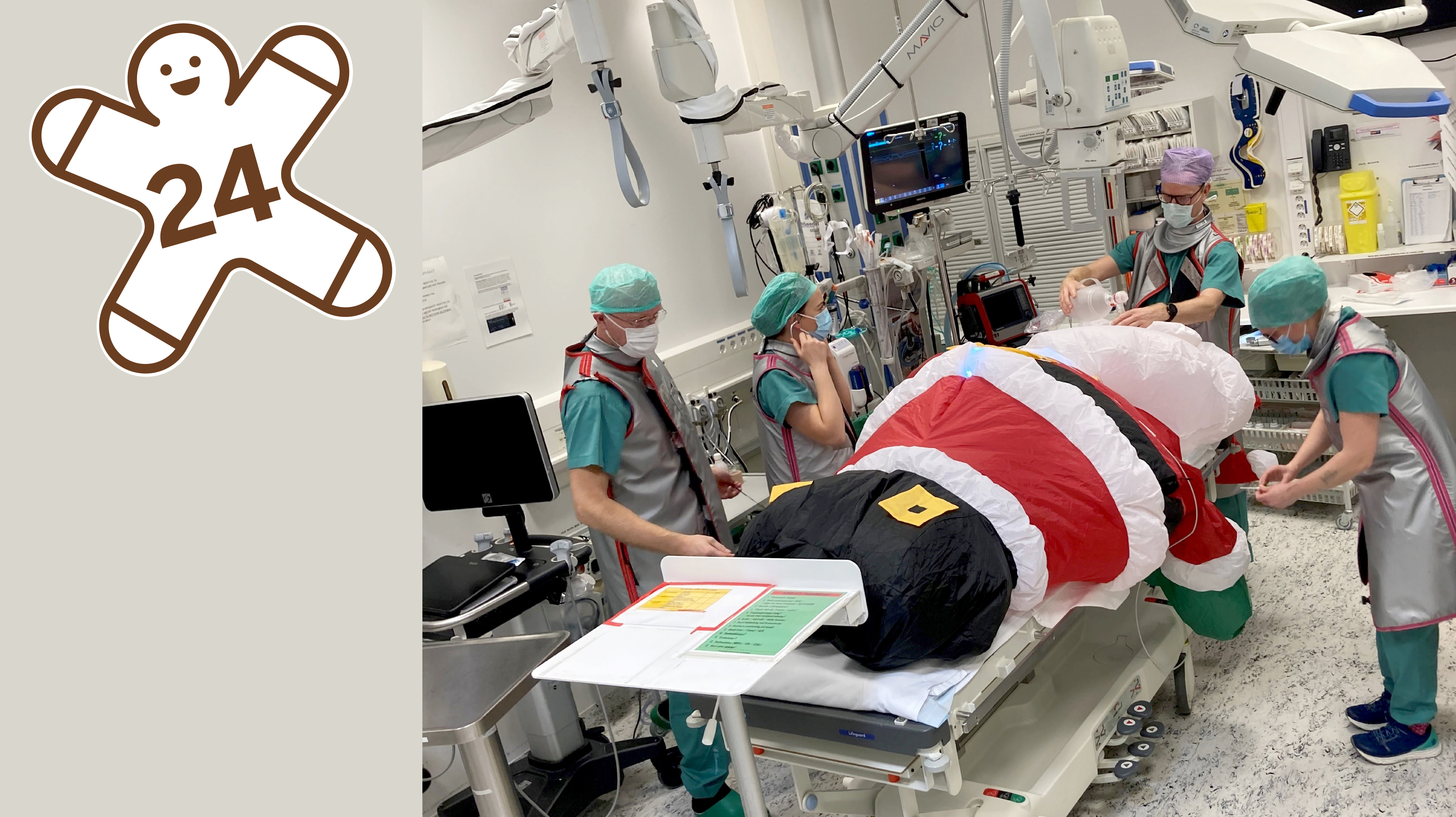 Julenissen opereres Julenissen opereres