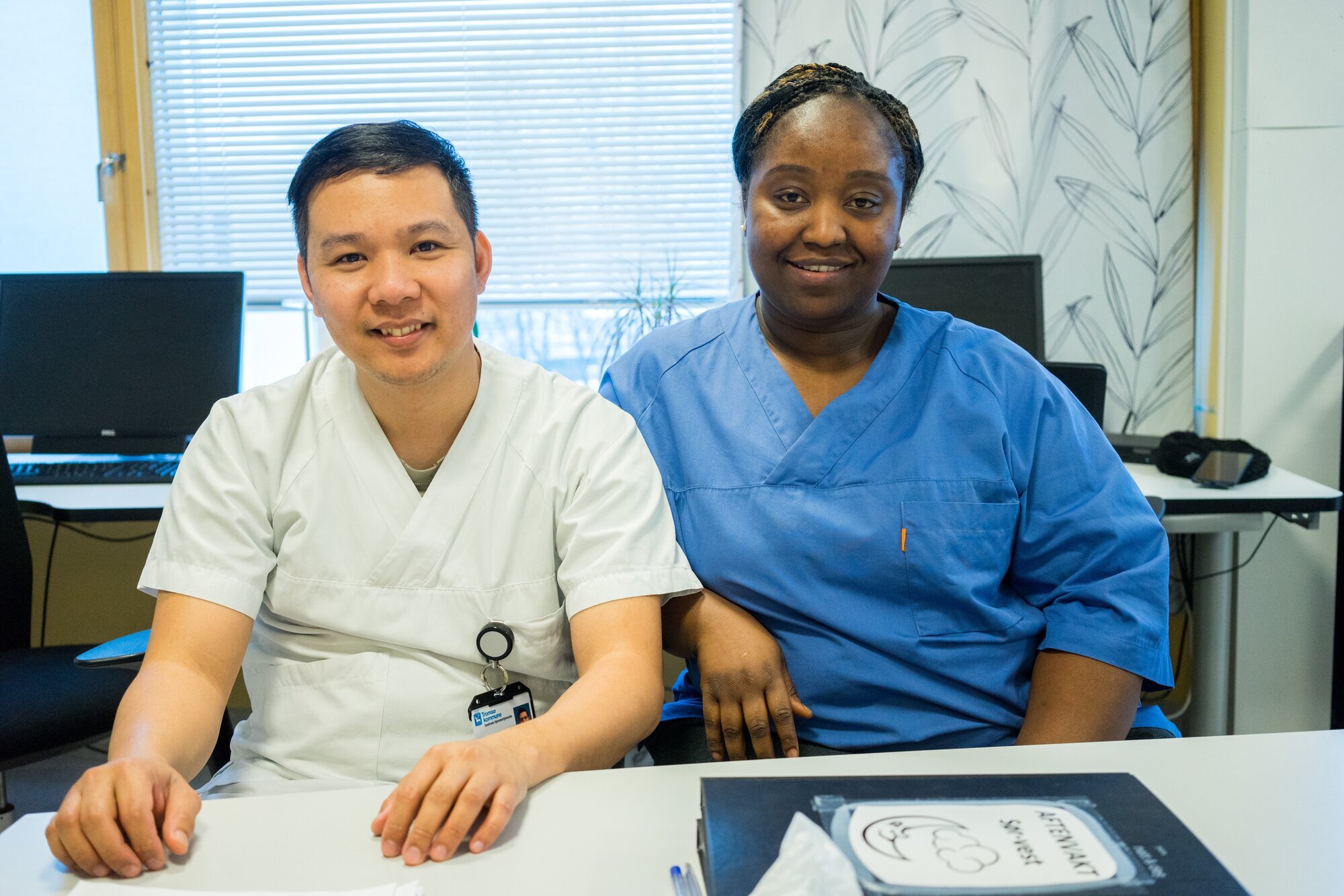 Fhlorante Rana og Lucia Sirleaf bildet viser Fhlrorante Rana og Lucia Sirleaf