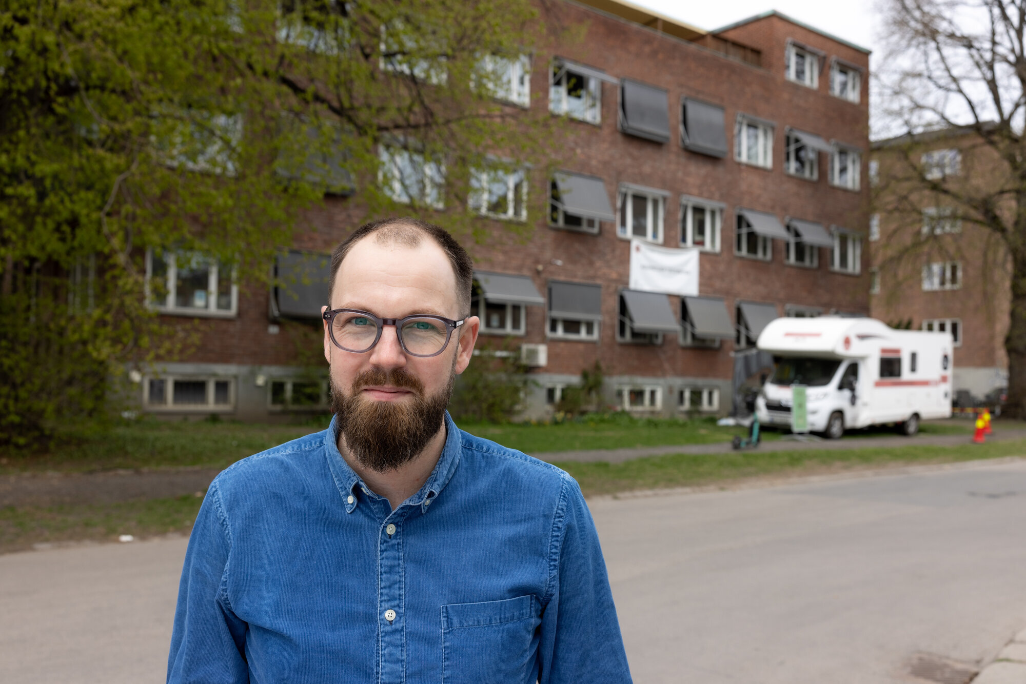 Daniel Kendrick Bildet viser Daniel Kendrick utenfor Adamstuen teststasjon.