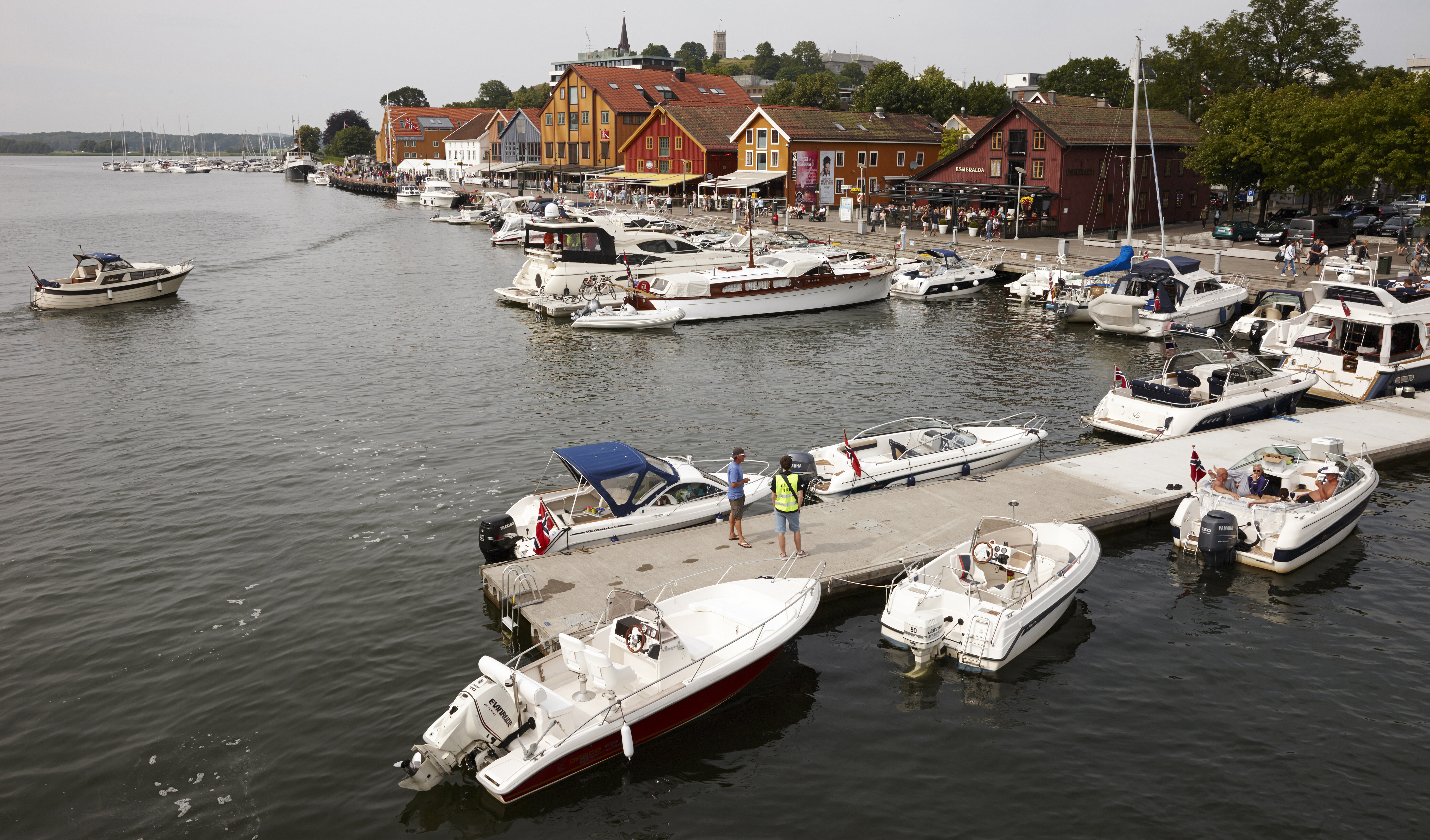Marinaen i Tønsberg kommune. Sommerbilde Marinaen i Tønsberg kommune. Sommerbilde