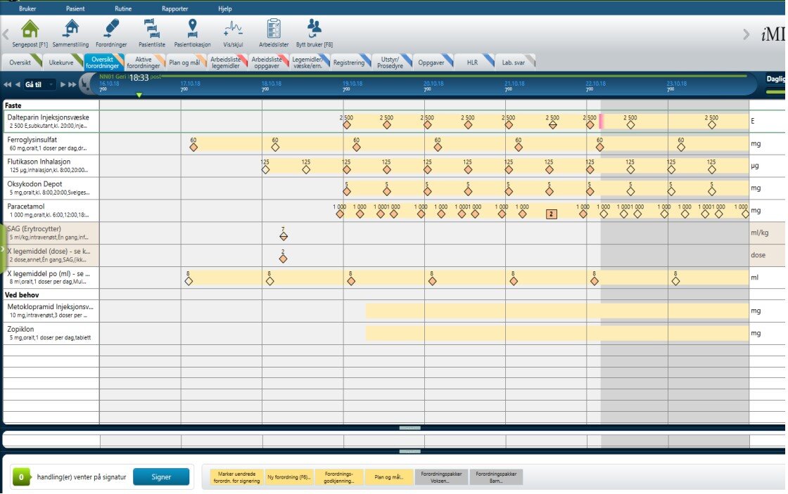 Skjermbilde av MetaVision Bildet viser skjermbilde av MetaVision