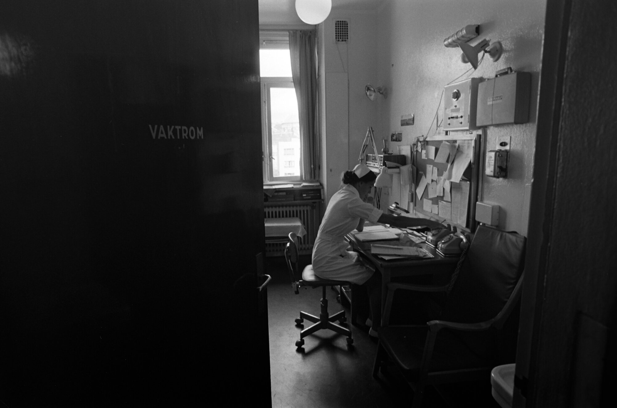 Ellen Sund Bildet viser Ellen Sund på vaktrommet.