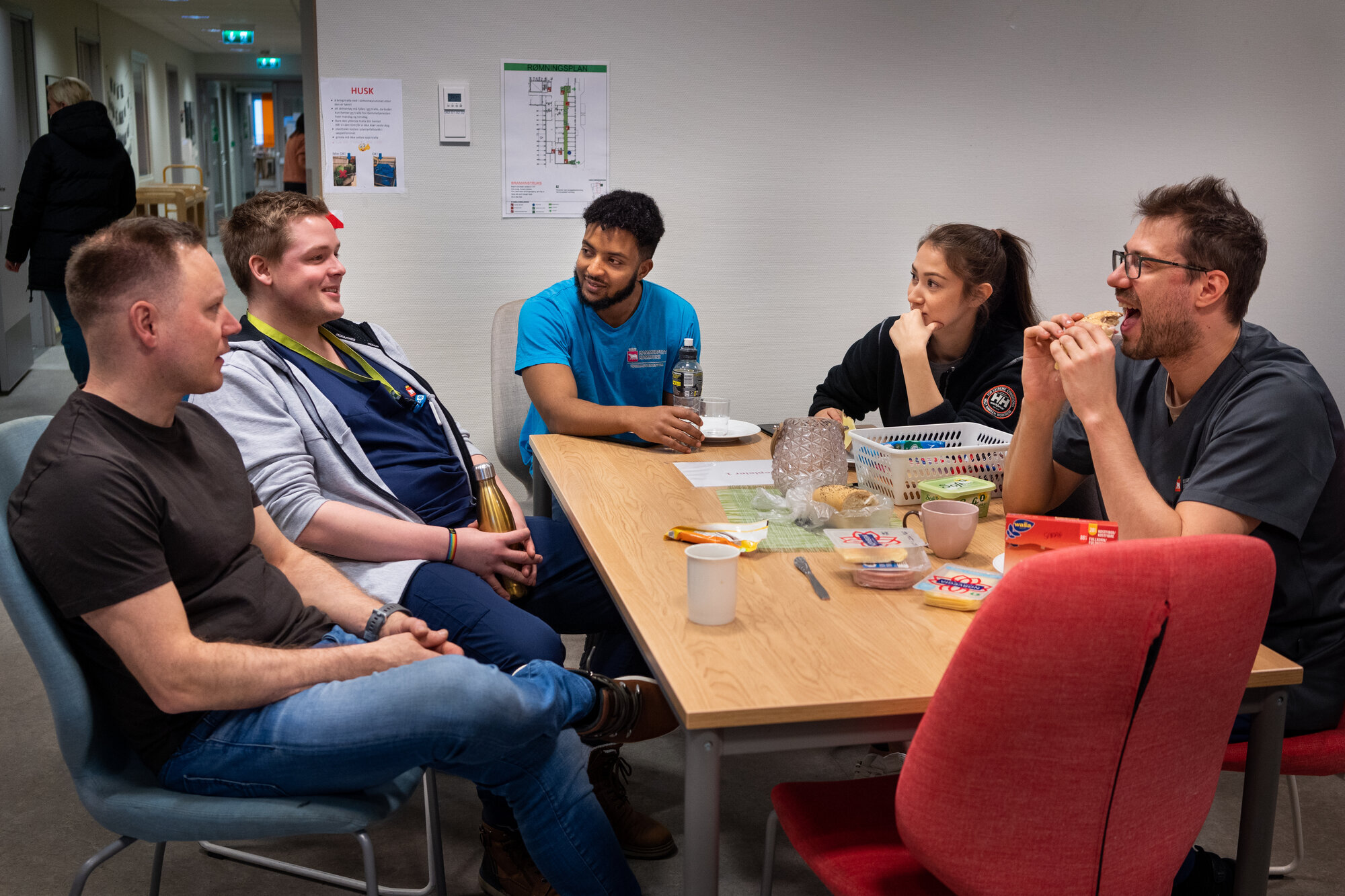 Bildet viser lunsj hos hjemmetjenesten i Hammerfest