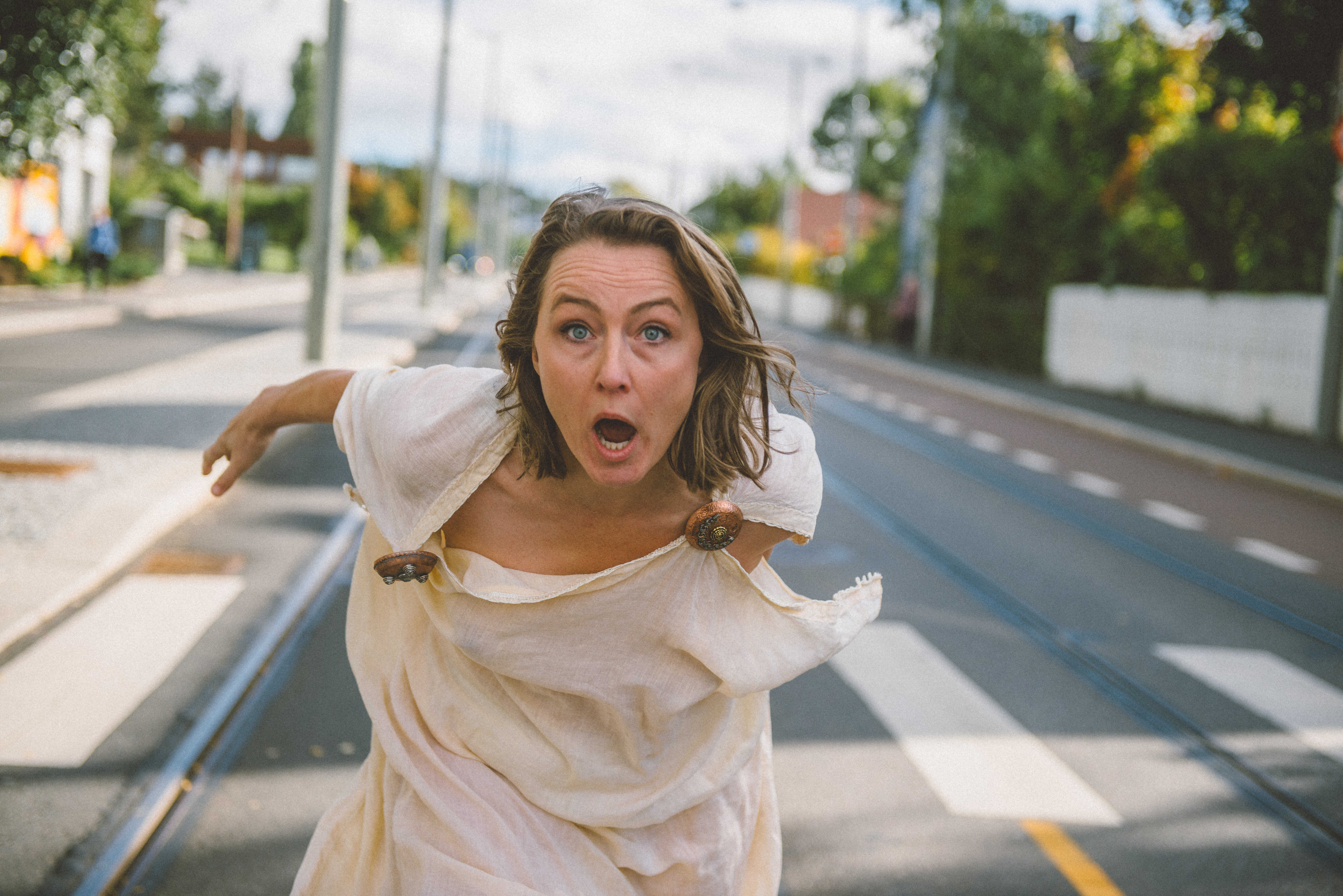 Cathrine Frost Andersen Bildet viser skuespiller og sykepleier Cathrine Frost Andersen