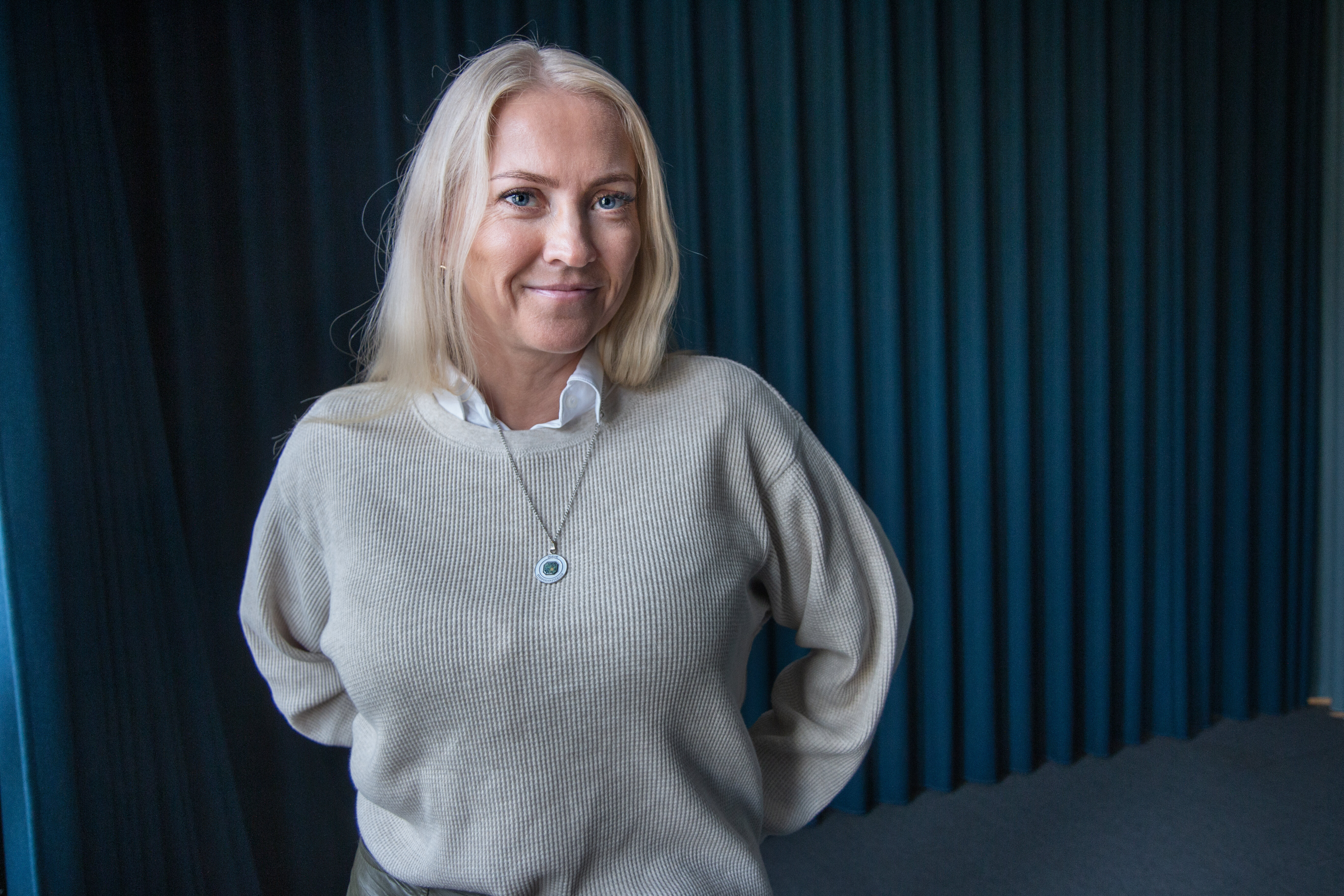 Bildet viser NSF-leder Lill Sverresdatter Larsen