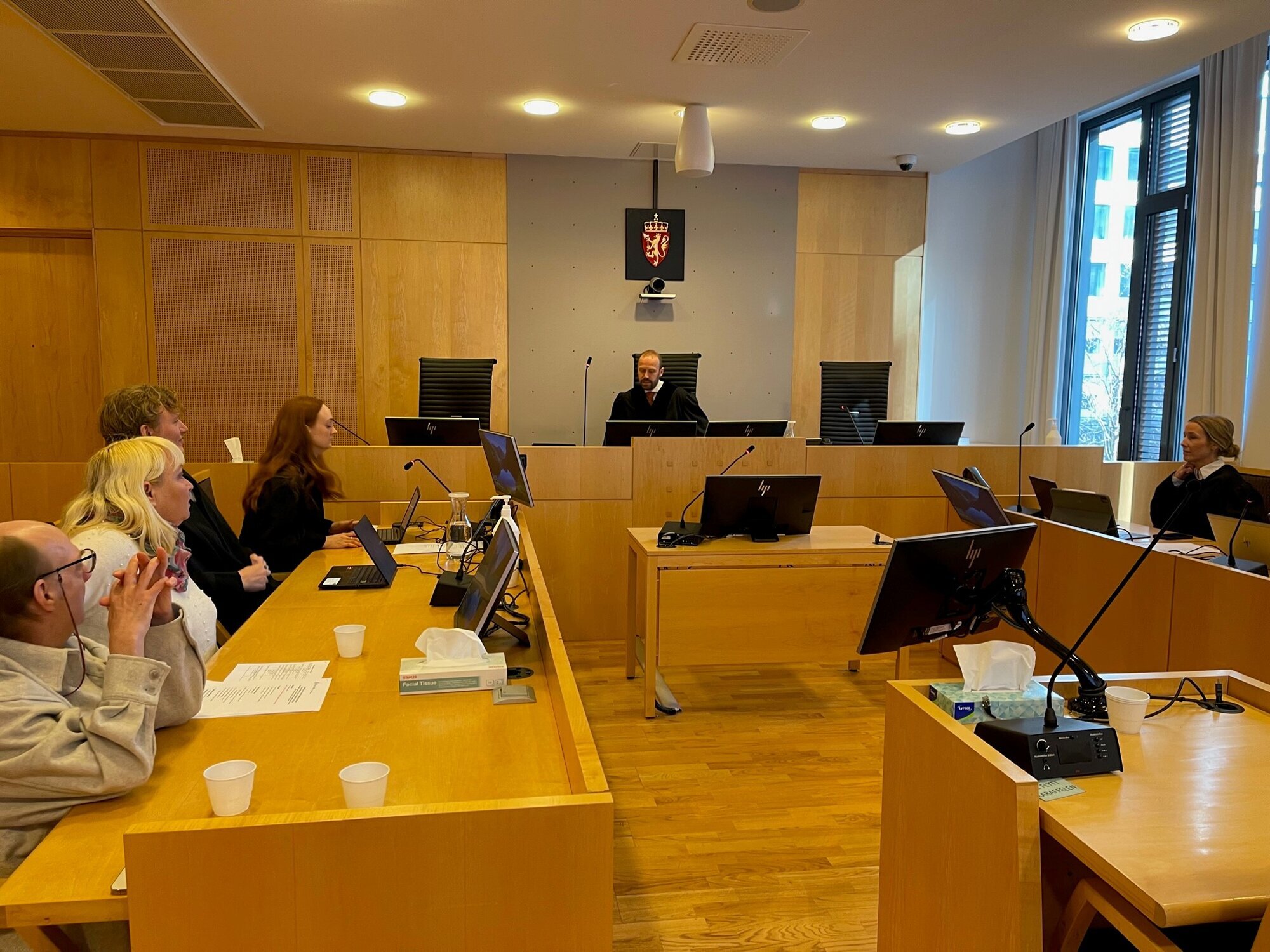 Bildet viser rettssal i Oslo tingrett før saken starter Bildet viser rettssal i Oslo tingrett før saken starter