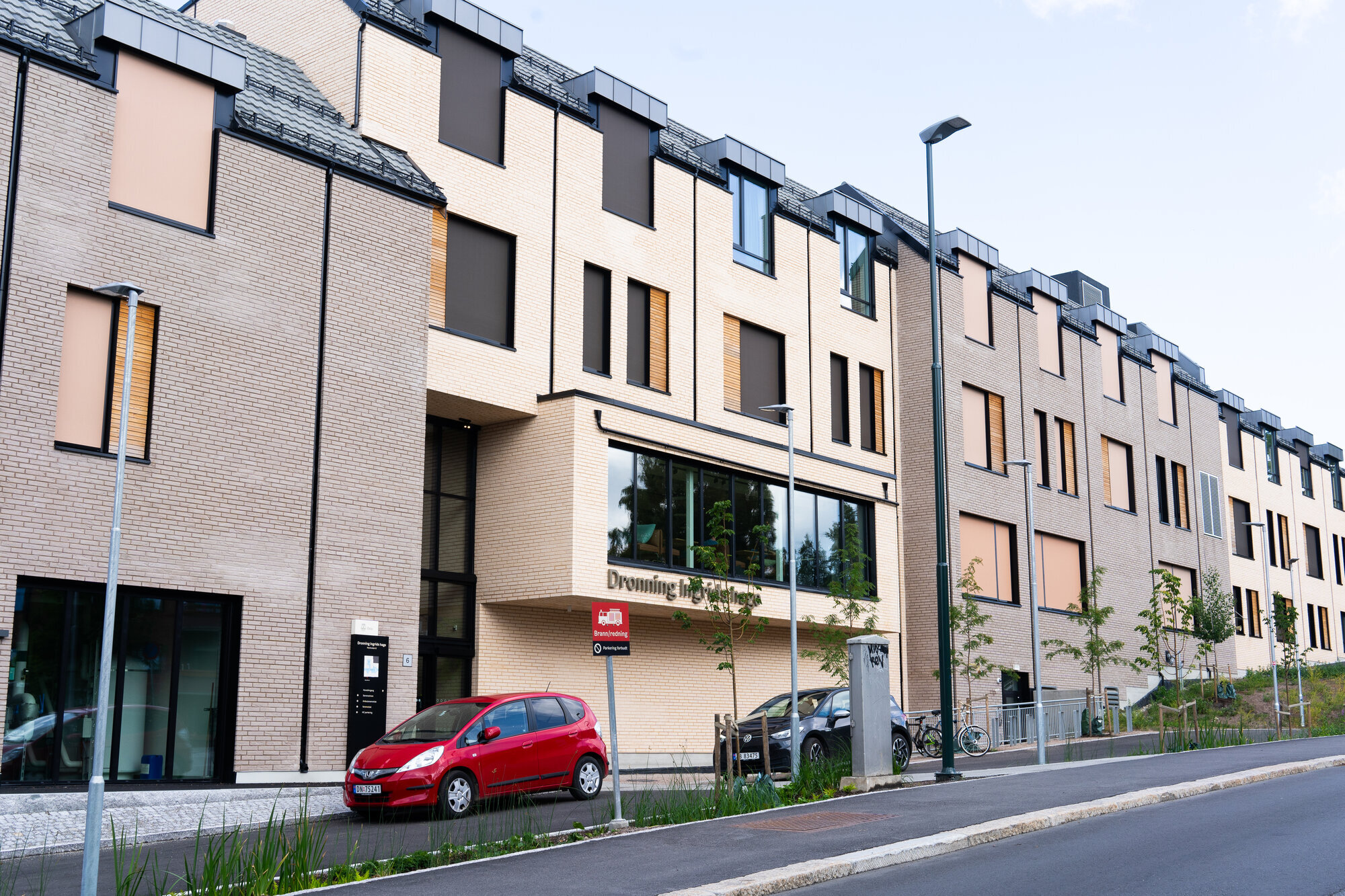 fasaden av Dronning Ingrids hage bildet viser fasaden av Dronning Ingrids hage