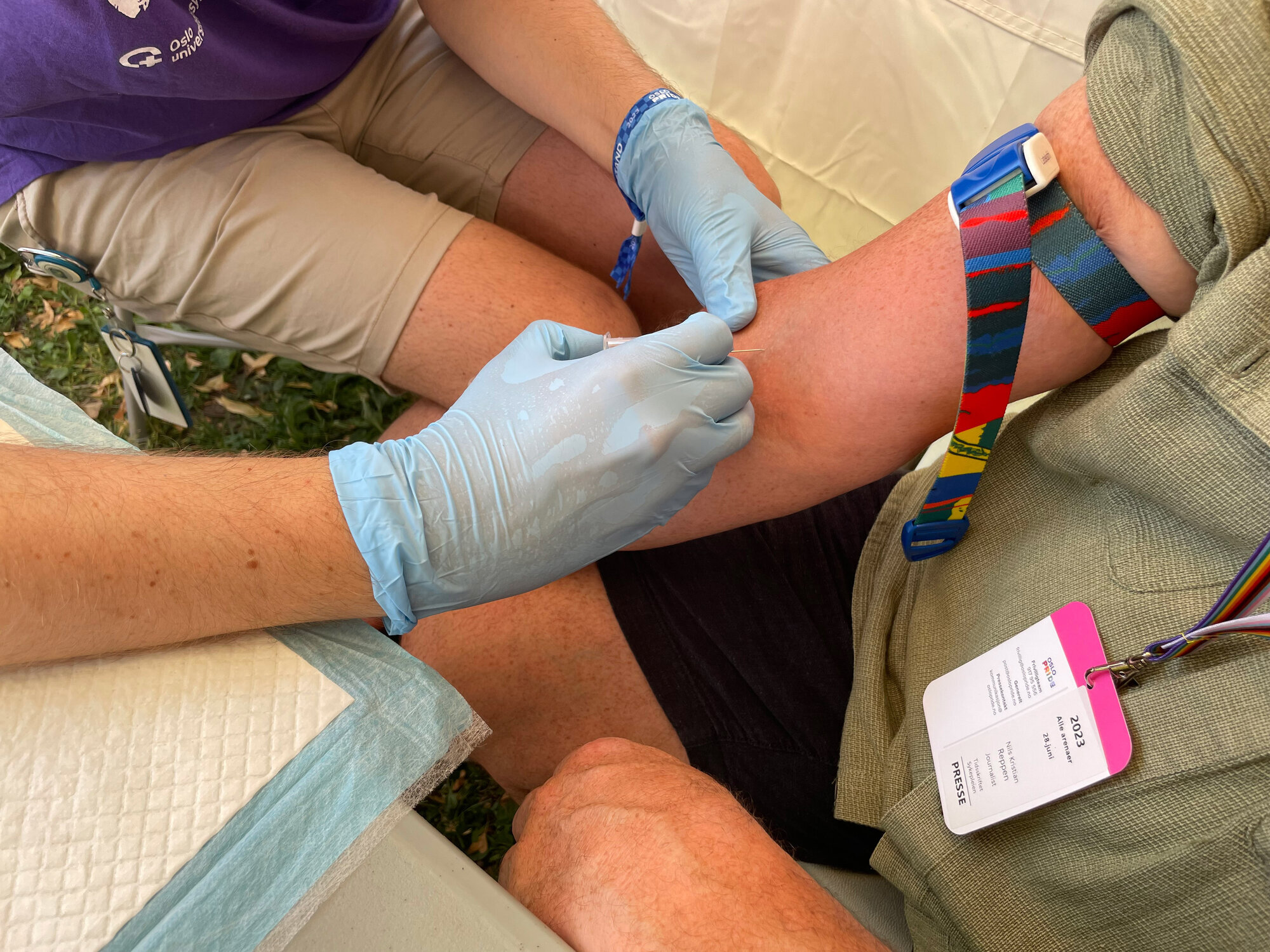 blodprøve av testkanin