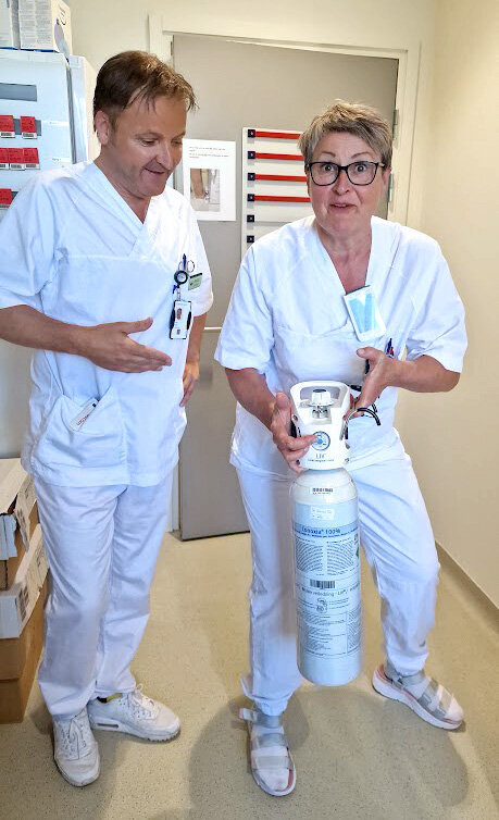 Bilde viser Frode Smith og Irina Sivertsen med XXXXX