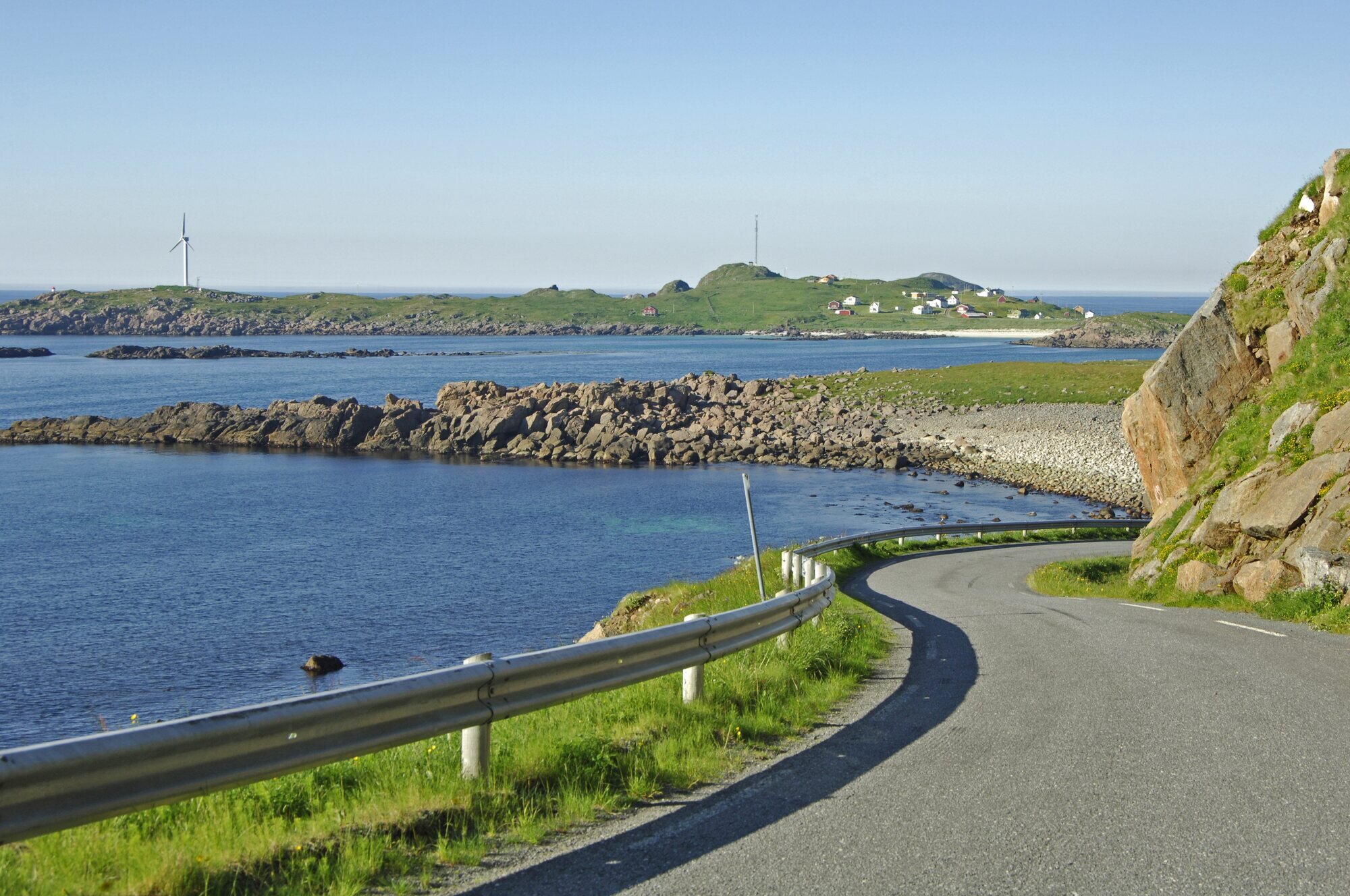 Bildet viser veiden til Hovden i Bø i Vesterålen