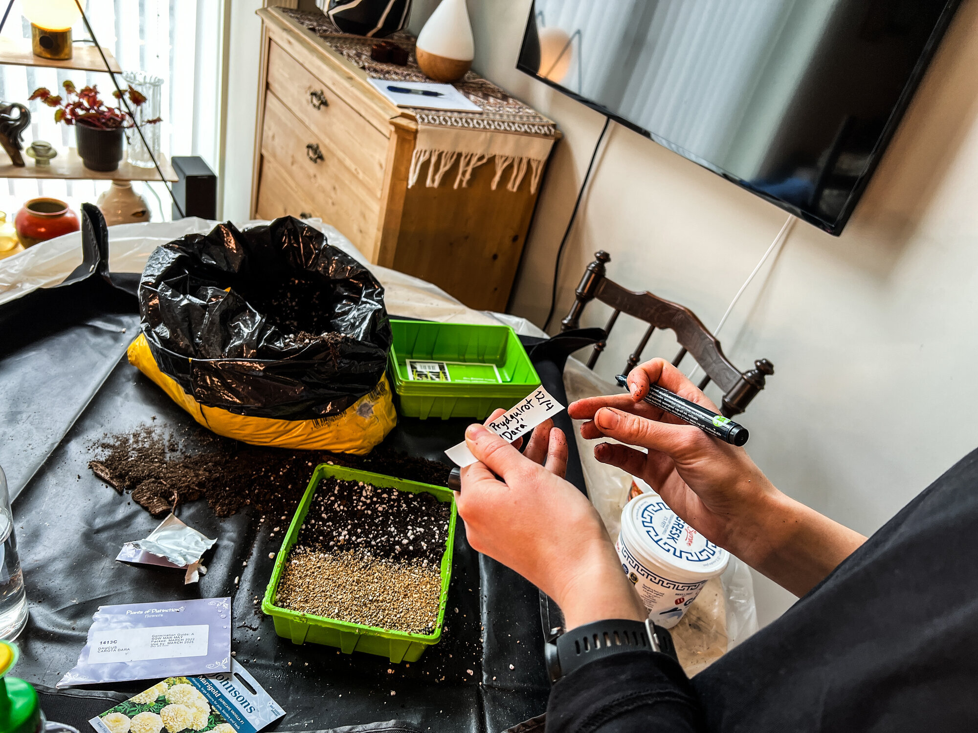 Lillian-Johanne B. Risan Bildet viser hender som sår.