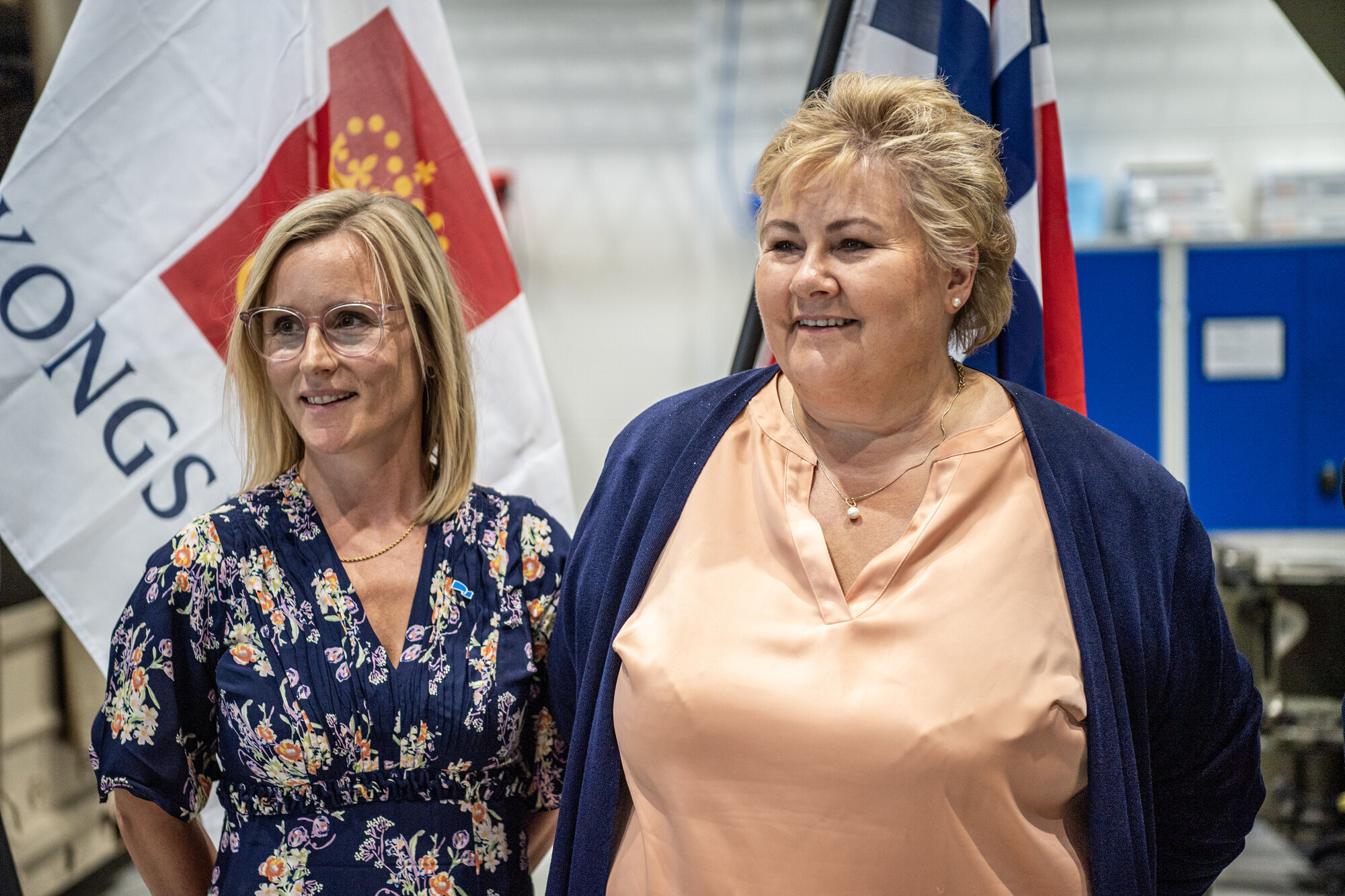 Line Spiten og Erna Solberg Line Spiten og Erna Solberg
